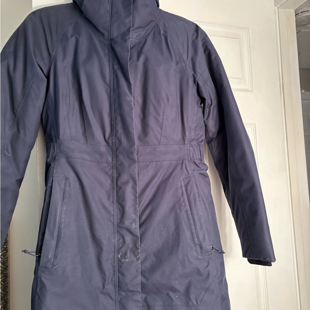 The North Face Blue Ski Jacket Weather-Resistant High Collar
